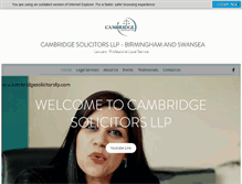 Tablet Screenshot of cambridgesolicitorsllp.com